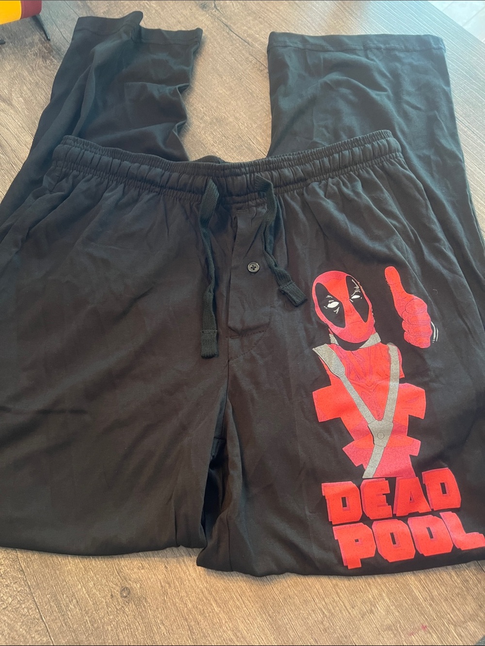 Marvel Black Lounge Pants with Red Accent